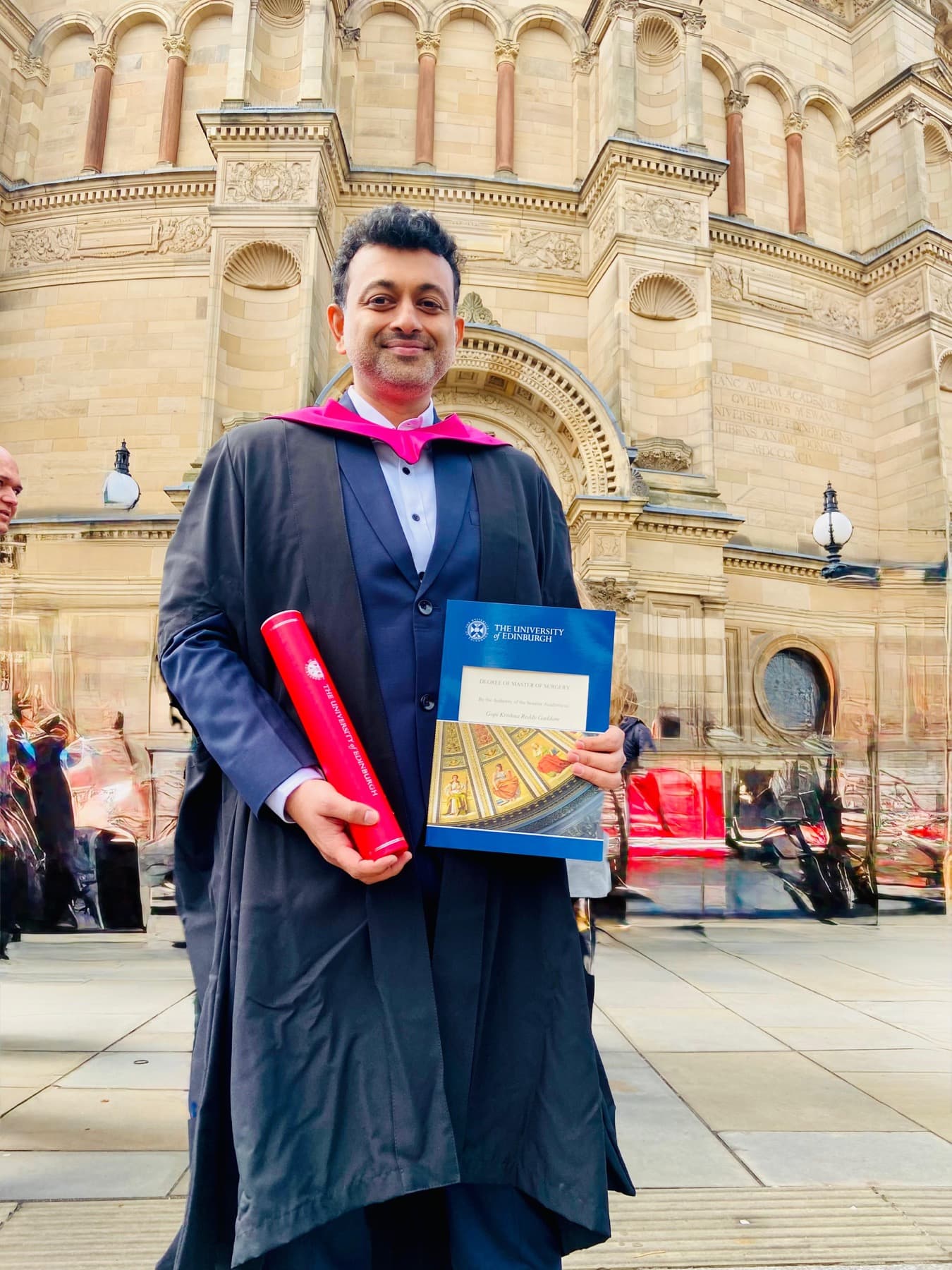 Dr. Gopi Krishna Reddy G at The University of Edinburgh graduation