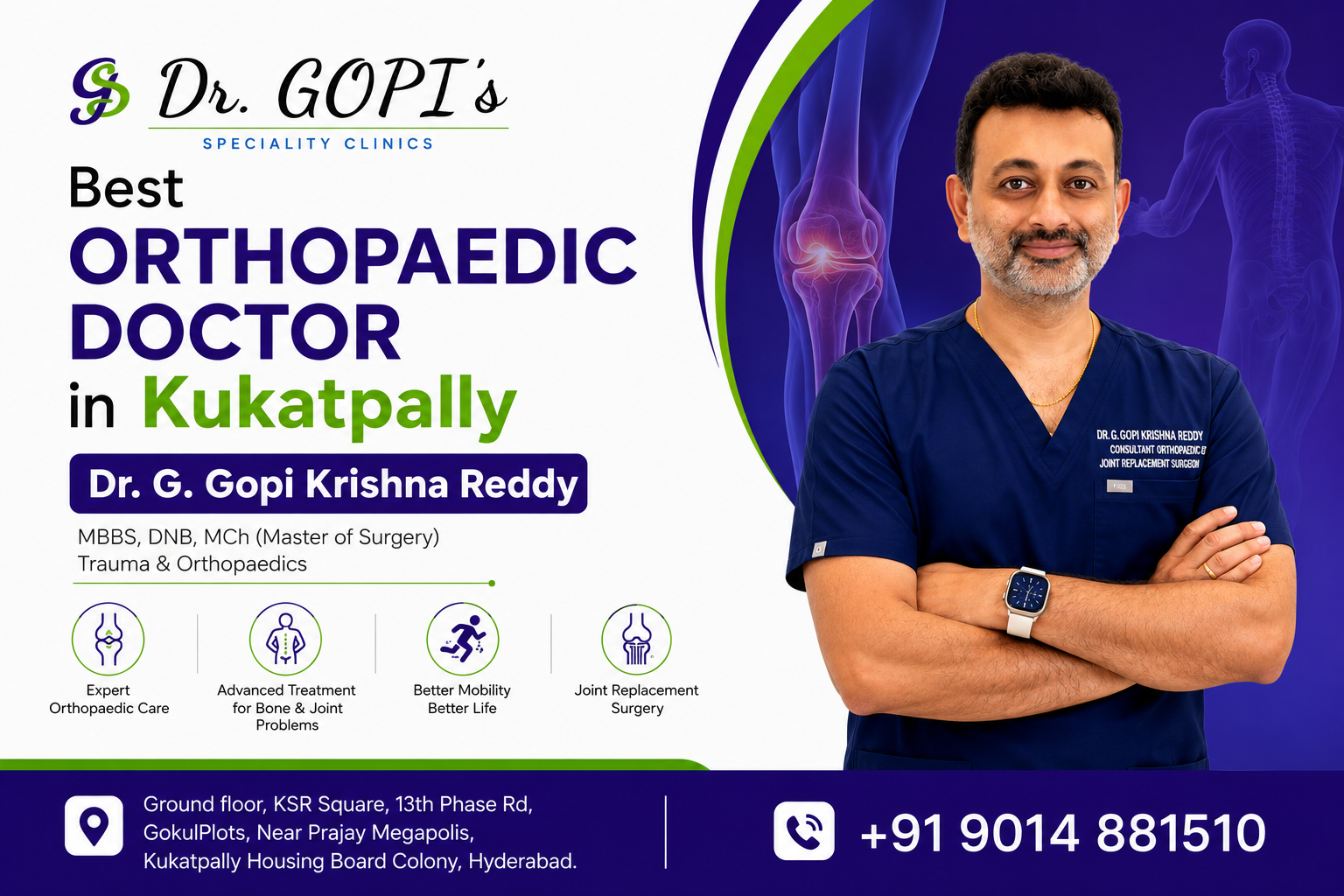 Best Orthopaedic Doctor in Kukatpally