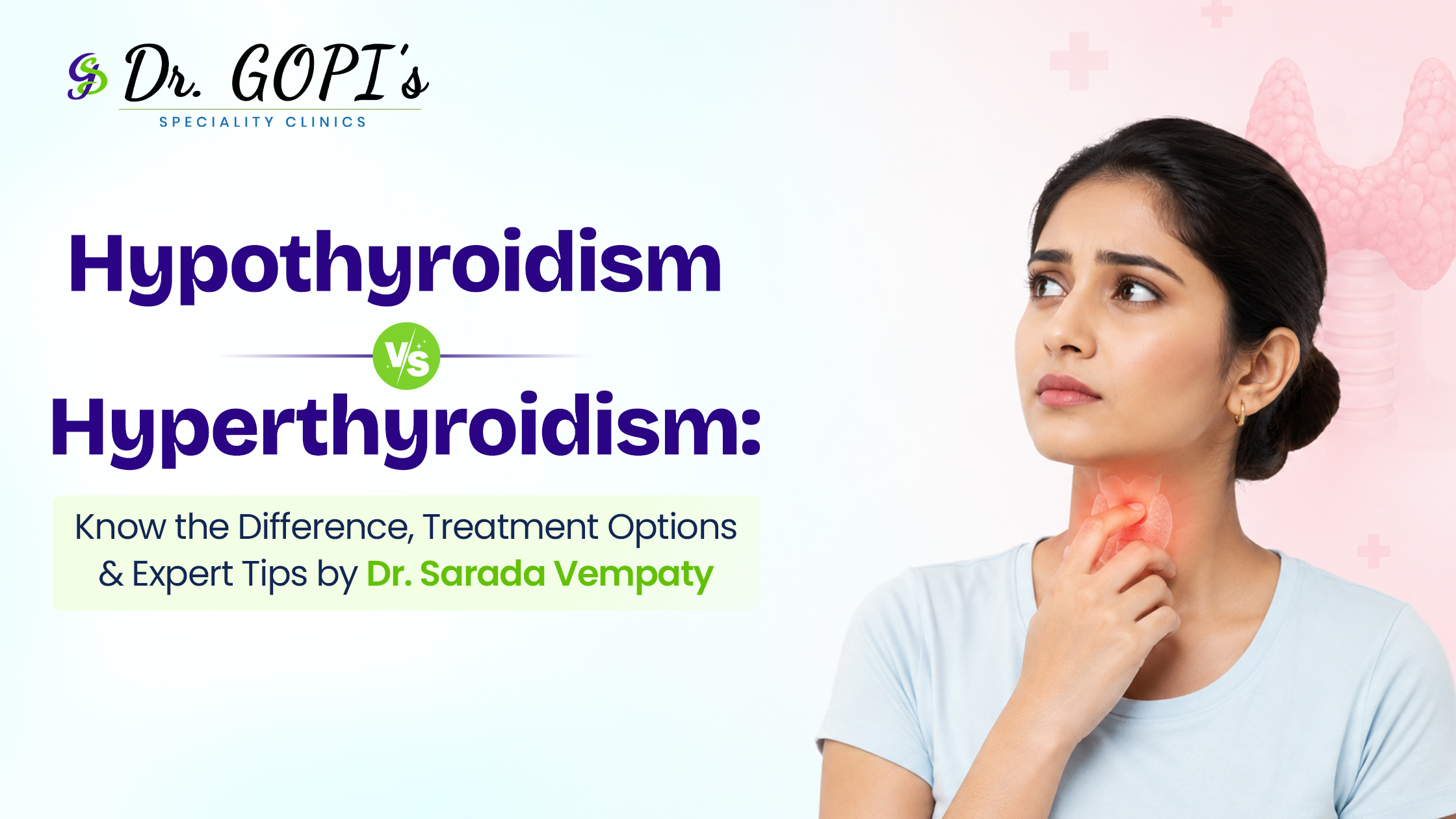 Hypothyroidism and hyperthyroidism symptoms comparison